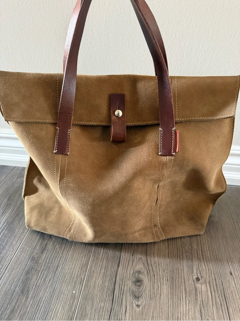 Frank Daniel Suede Large Shoulder Bag